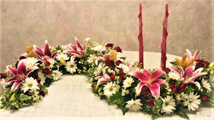 Memorial garland memorial garland for cremation urn