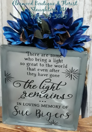 Memorial Glass Block 