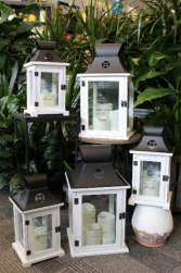 Memorial Lantern Memorial Lantern with flameless LED candle.