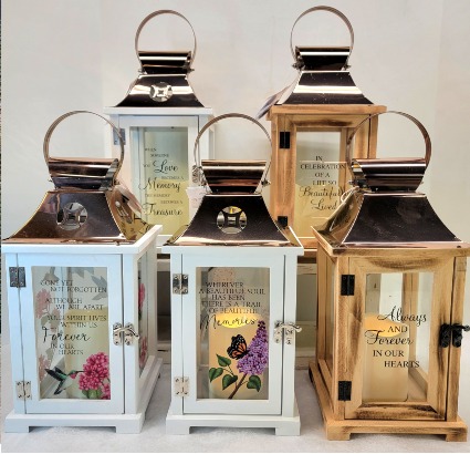  Memorial Lantern With Candle 
