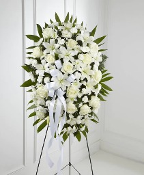 Memorial Spray White - 00350 