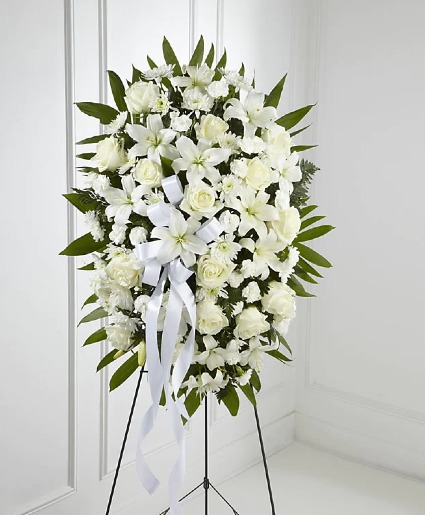 Memorial Spray White - 00350 