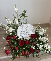 Memorial Stone Arrangement Fresh Arrangement