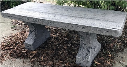 Memorial Stone Bench (Barn Siding) Stone Bench