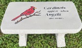 Memorial Stone Bench CARDINAL Stone Bench