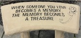 Memorial Stone Bench ROSE (Memory) Stone Bench