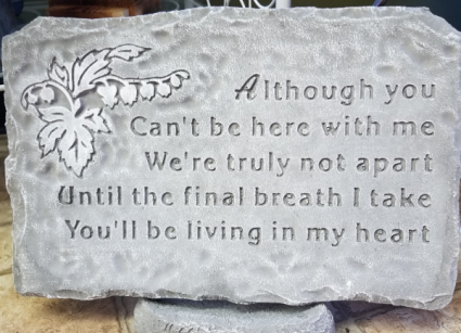 Memorial Stone Concrete decorative garden stone