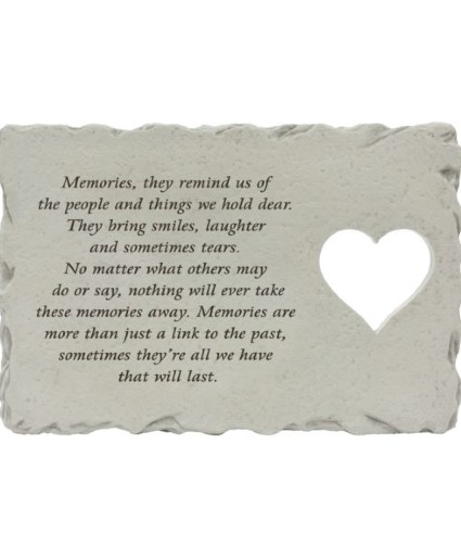 Memories Heart cutout Stone stone