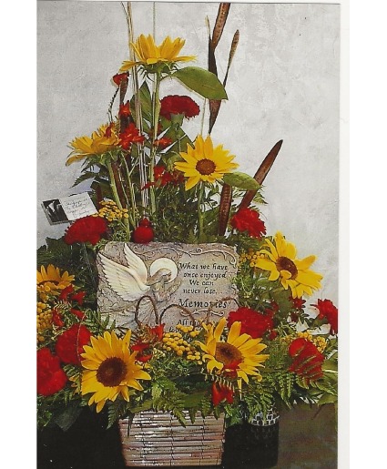 Memories memorial or funeral arrangement