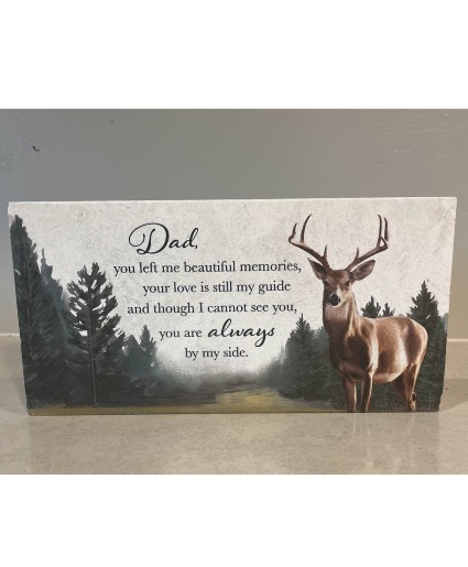 Memories of Dad sympathy stone