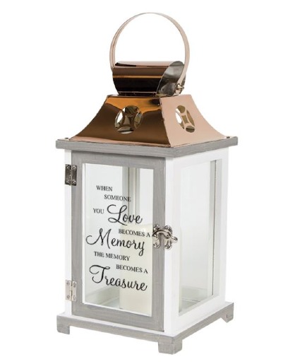 "Memory" Single Candle Lantern Lantern Keepsake
