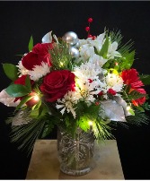 Merry and Bright snowflake hurricane