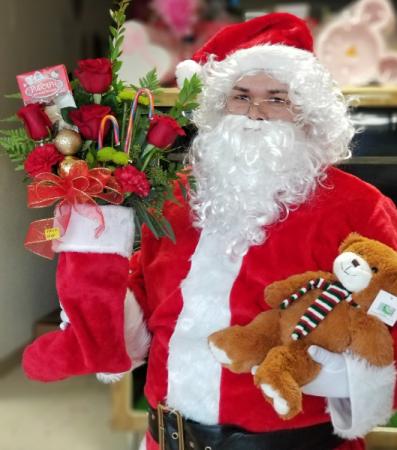 MERRY & BRIGHT  Delivery of Stocking with Rose's 