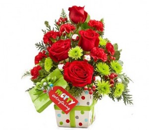 MERRY EVERYTHING PRESENT Christmas Flowers
