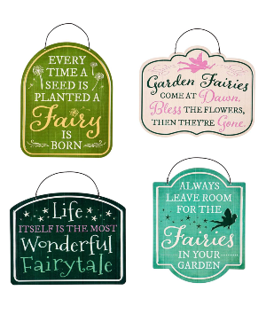 Metal Fairy Signs 