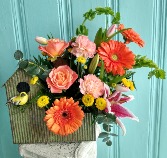 SWEET BIRDSONG SPRING FLOWER ARRANGEMENT