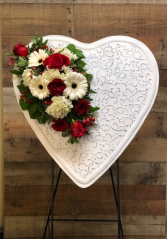 Metal Heart Standing Spray