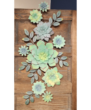 Metal Succulent  Wall Art