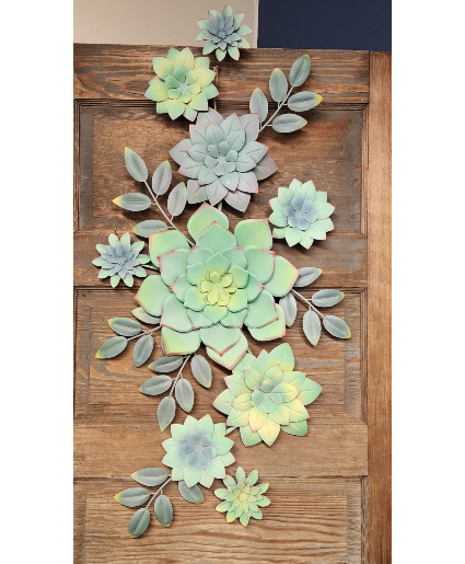 Metal Succulent  Wall Art