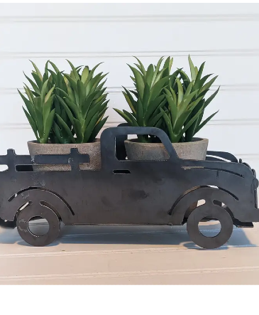Metal Truck Planter  in Saint Charles, IL | Becky's Bouquets