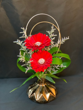 Metallic Match Bud Vase
