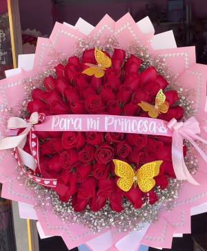MI PRINCESA BOUQUET RED ROSE SPECIAL OCASSION 