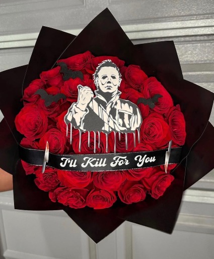 MICHEAL MYERS BOUQUET  HALLOWEEN 