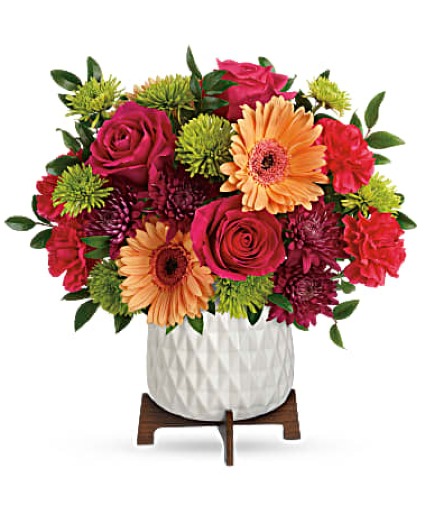 Mid Mod Brights Table Arrangement