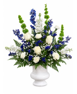 Midnight Blue Tribute Sympathy Flowers 