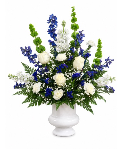 Midnight Blue Tribute Sympathy Flowers 