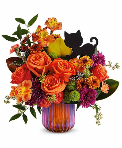 Midnight Meow Bouquet Vase