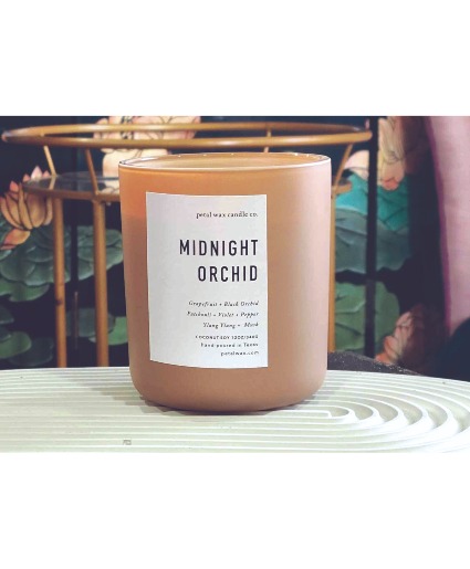 Midnight Orchid (Now in a black jar) candle $25.00