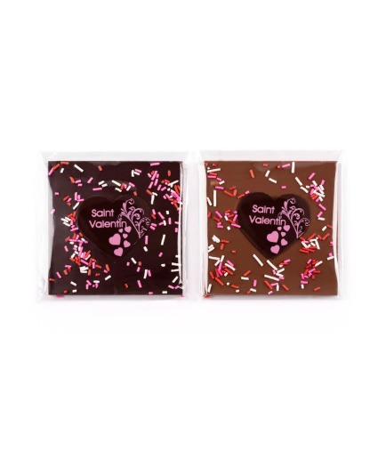 Milk and Dark Chocolate  Squares 