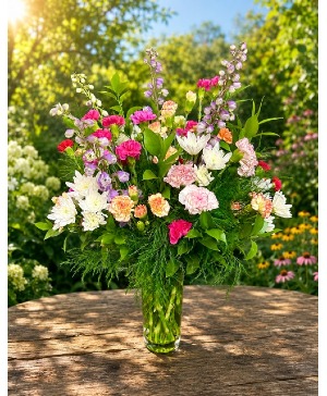 Summer Pixies No Roses. Assorted Pixies, Carnations & Poms