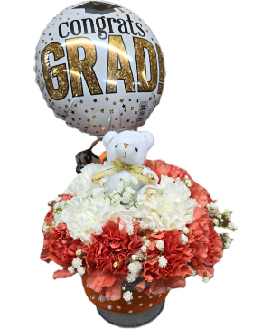 Mini Bucket Bouquet For The Graduate