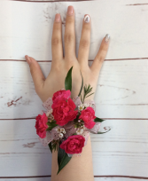 Mini Carnation (Hot Pink) Wrist Corsage