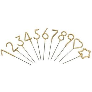 Mini Gold Birthday Sparklers 