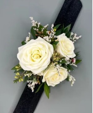Mini Rose Slap Wrist Corsage 