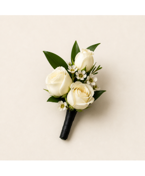 Mini Roses boutonniere Pin on style 