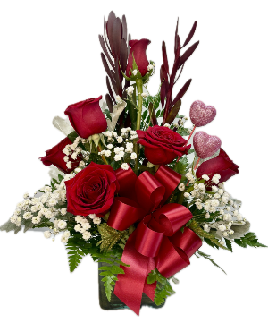 Mini Ruby Red Half Dozen Roses