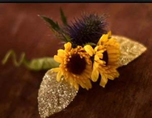 MINI SUNFLOWERS WITH GOLD ACCENT MINI SUNFLOWERS WITH LOTS OF COLOR