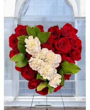 Eternal: Red and White  Standing Spray