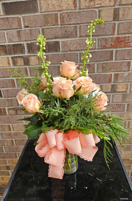 At Last  Rose arrangement