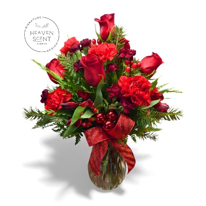Mistletoe and Holly Bouquet