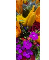Mix flowers in a vase  Mix colors 