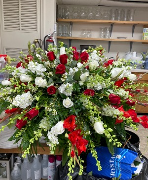 Mix Flowers Casket Spray