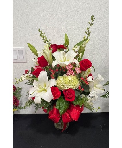 Mix Flowers Red and White 