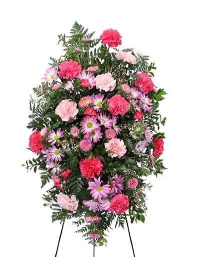 Mix flowers standing in  pinks and purples Mix flowers