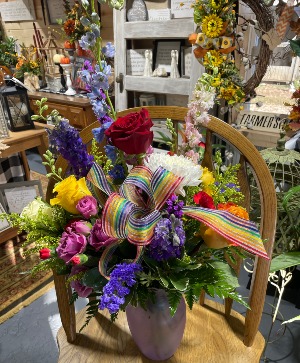 Mix Flowers Vase