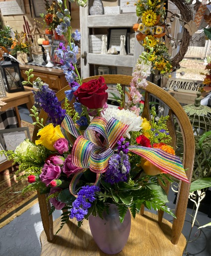 Mix Flowers Vase